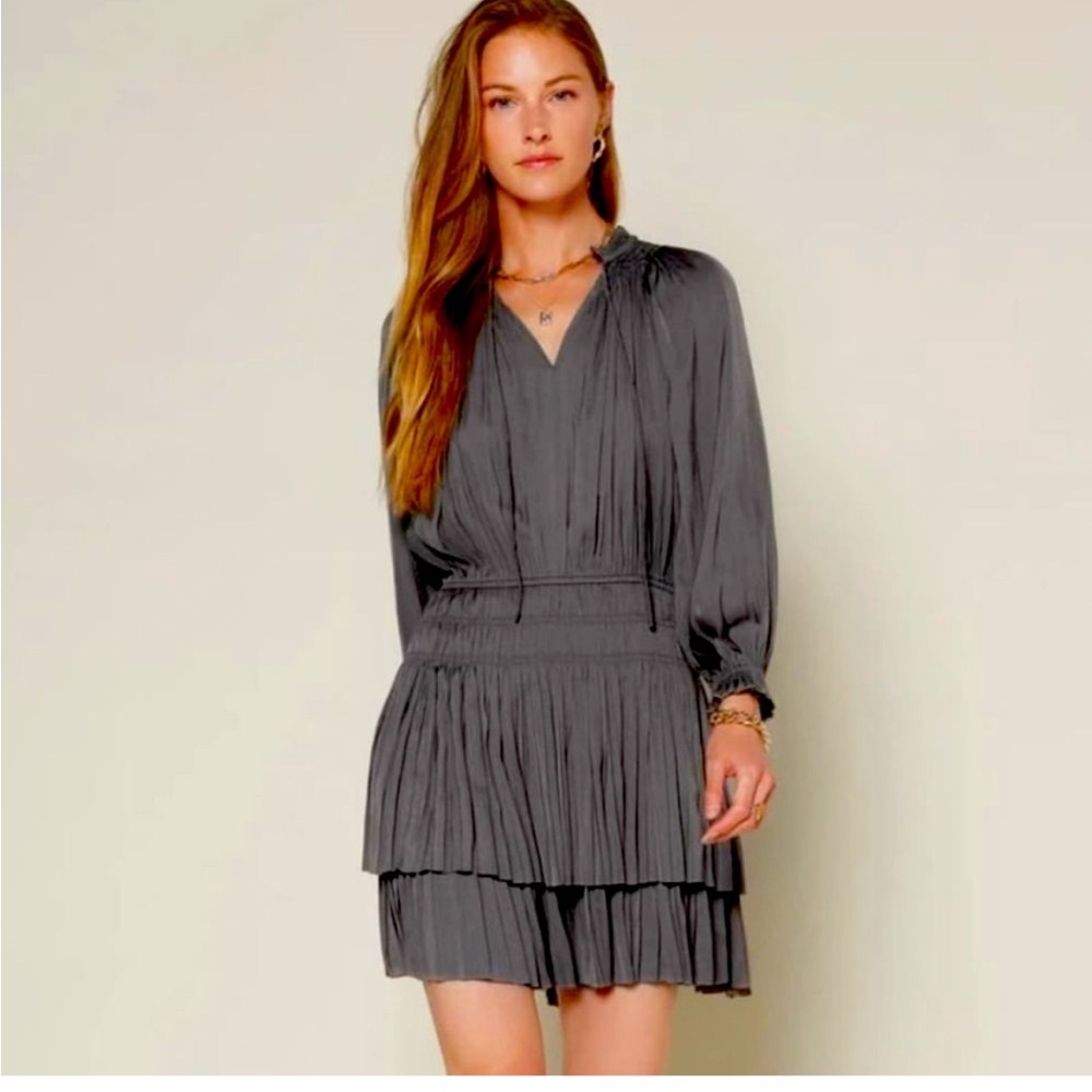 Current Air Grey Short Sleeve Dress
